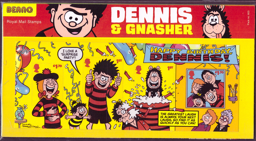 (image for) 2021 Dennis & Gnasher Royal Mail Presentation Pack 603